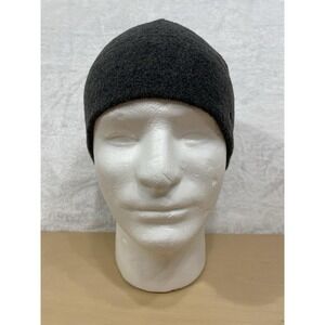 Columbia Fleece Beanie Skull Cap Hat Black Unisex S/M Warm Winter